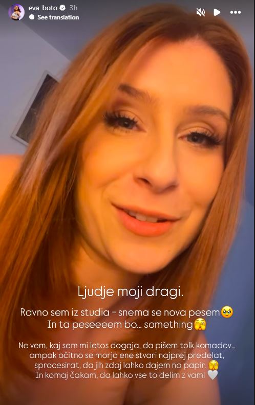 Eva Boto še sama ne ve, kaj se dogaja z njo