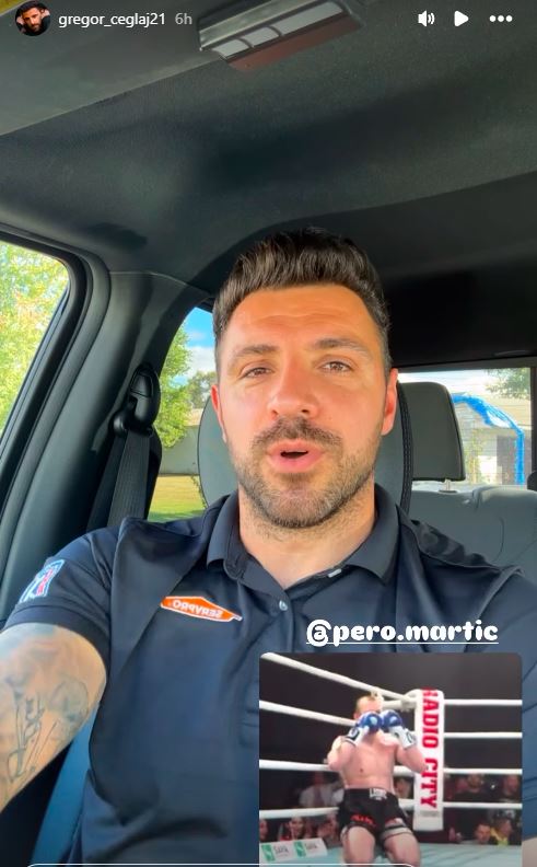 Želi Gregor Čeglaj maščevanje? Vir: Instagram