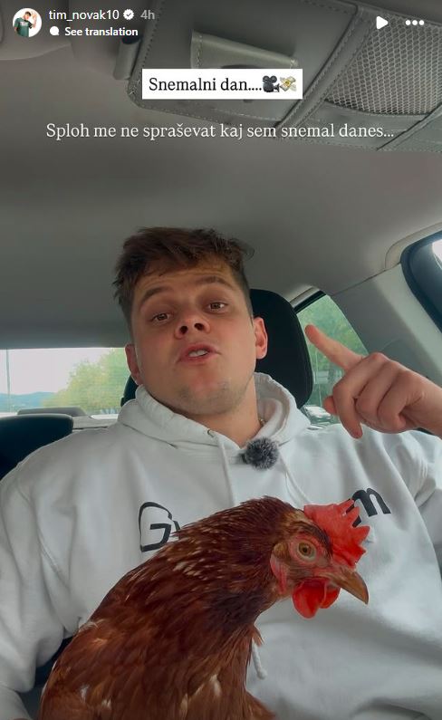 Tim in njegova spremljevalka. Vir: Instagram