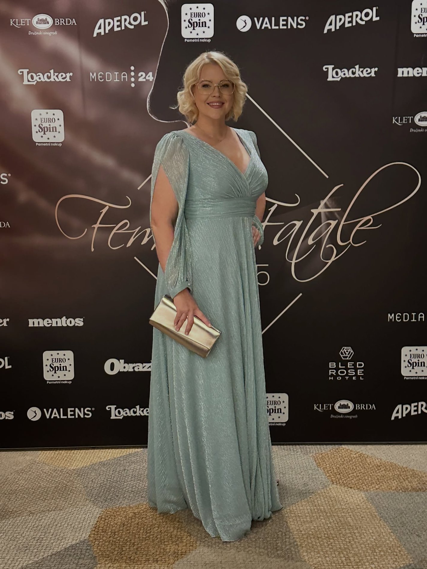 Darja Gajšek na prireditvi Femme Fatale. Vir: Instagram