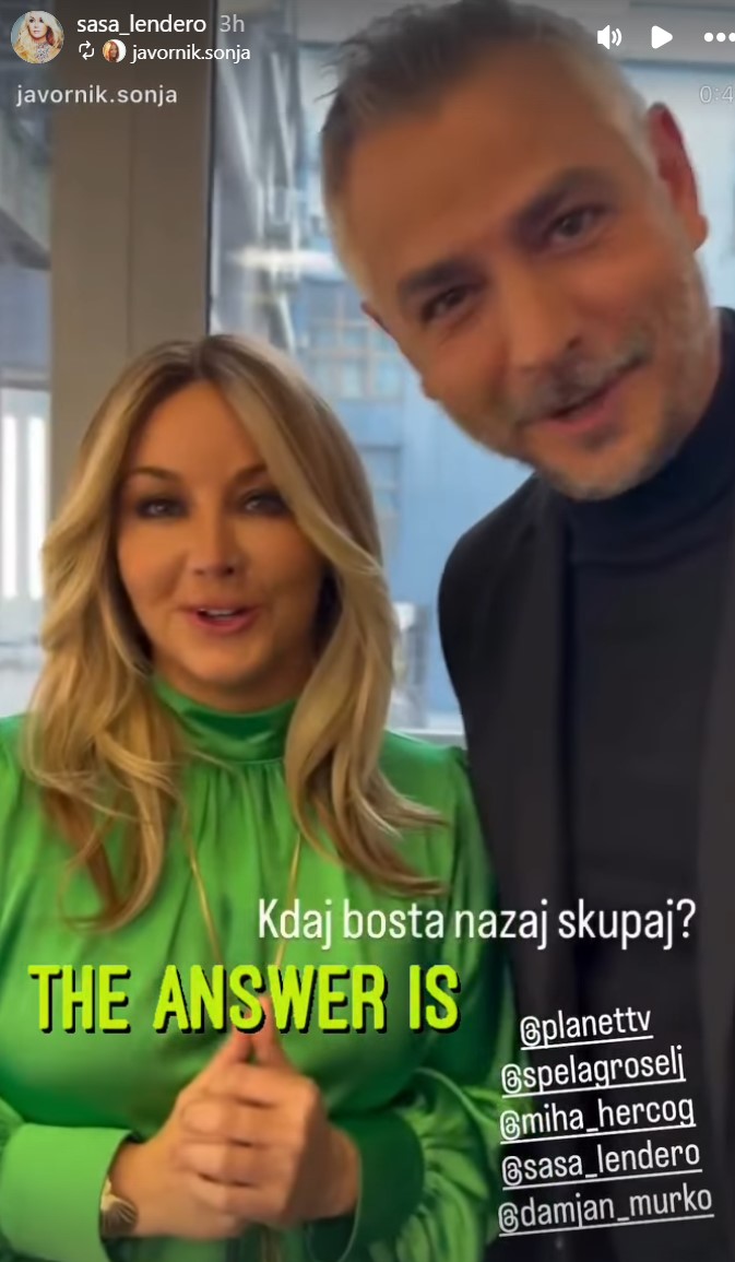 Saša in Miha sta bila jasna