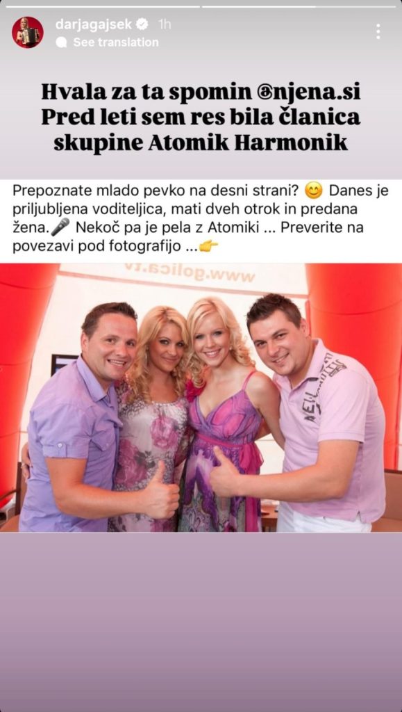 Atomik Harmonik pred leti. Vir: Instagram