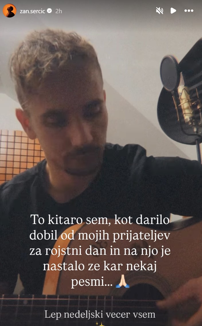 Žan Serčič in njegova kitara