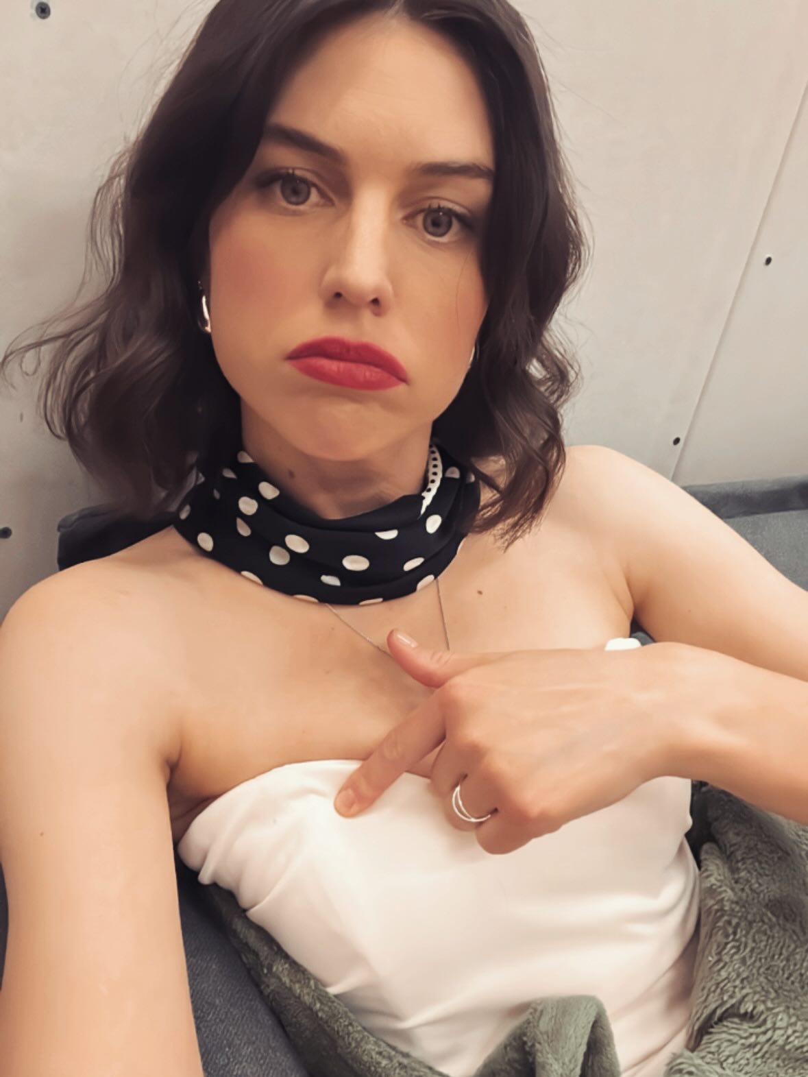 Lea Mihevc se je javila s snemanja. Vir: Instagram
