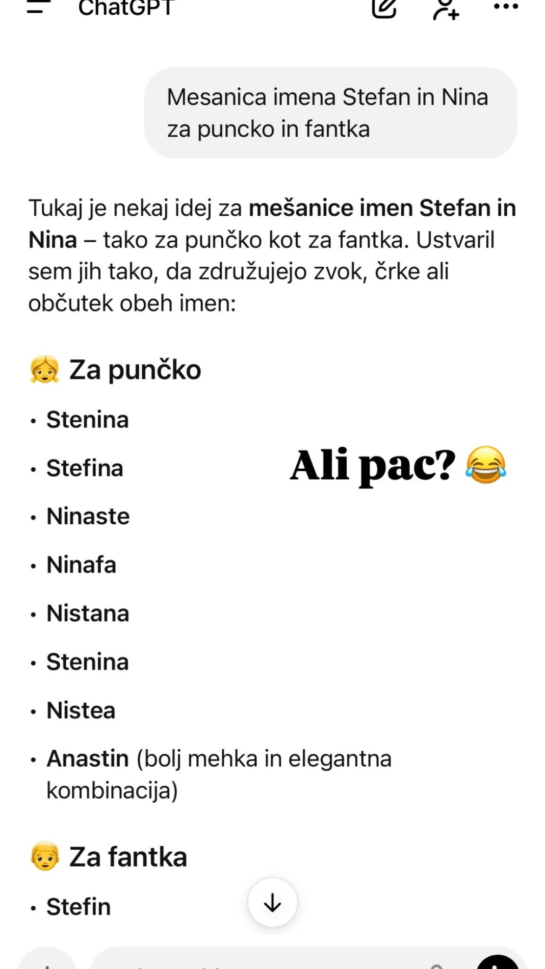 Mar Nina izbira ime za prihajajočega otroka? Vir: Instagram