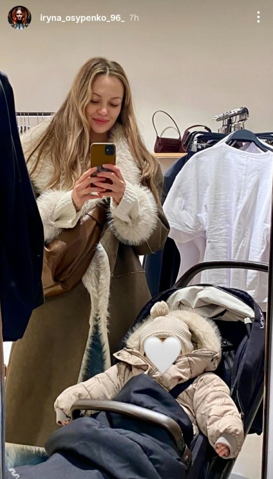 Iryna Osypenko z otrokom