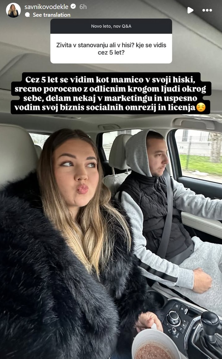Nina Savnik čez pet let