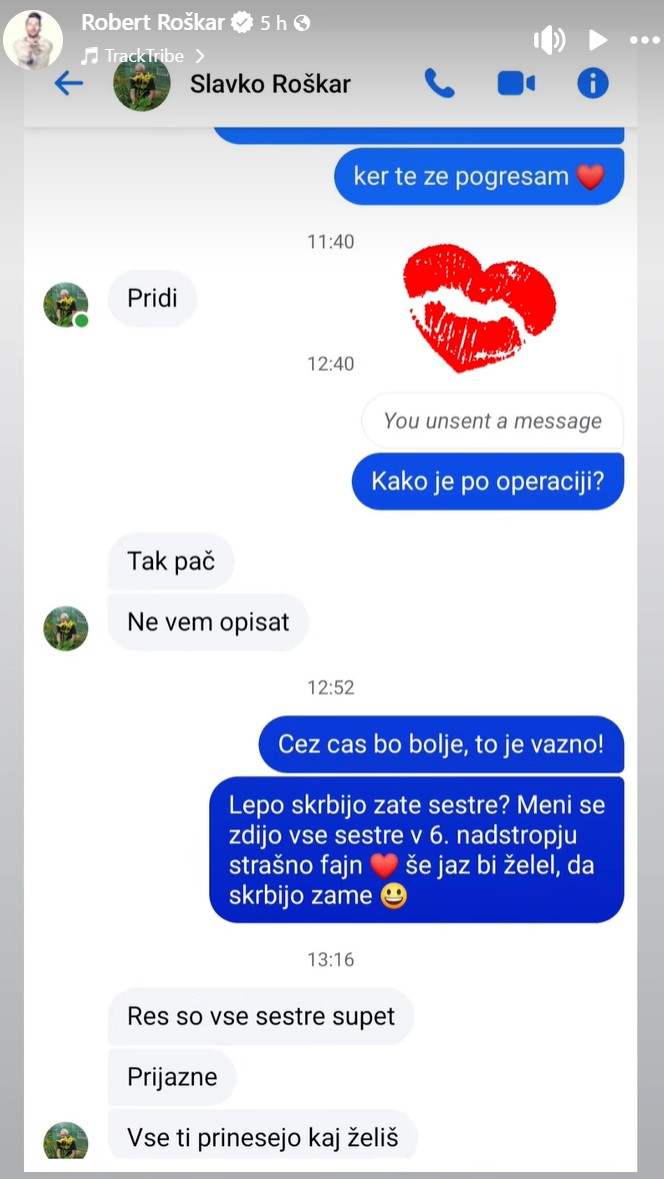 Robert Roškar pogovor z očetom