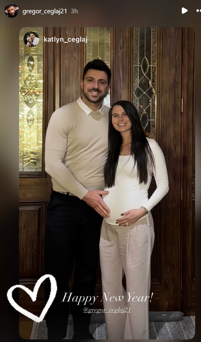 Tako lep trebušček ima žena Gregorja Čeglaja