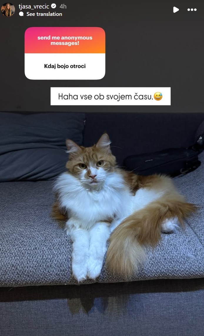Tjaša Vrečič je odgovorila na vprašanje
