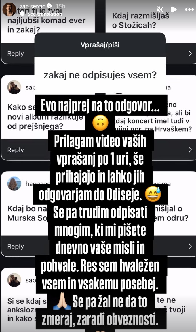 Žan Serčič ne zmore