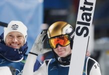 Domen Prevc je osvojil zlato medalijo, na prizorišču pa se je pojavil še znani Slovenec