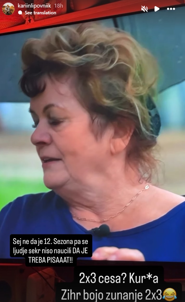 Karin je bila ostra