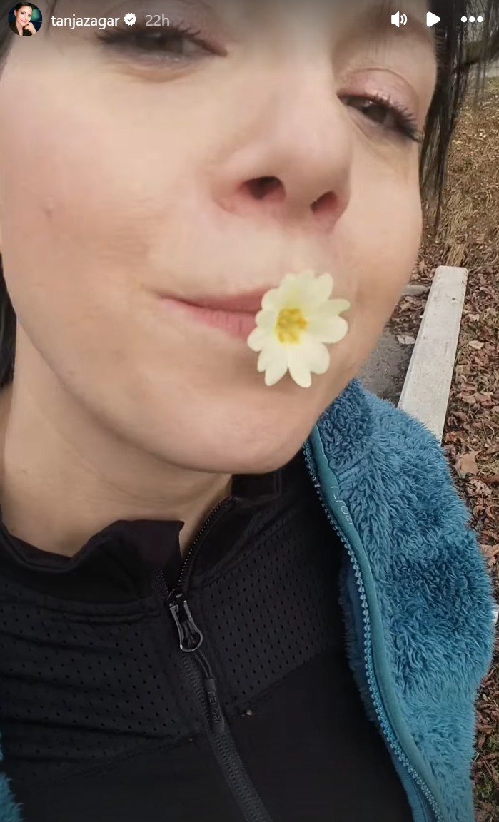 Tanja Žagar in majhne radosti. Vir: Instagram