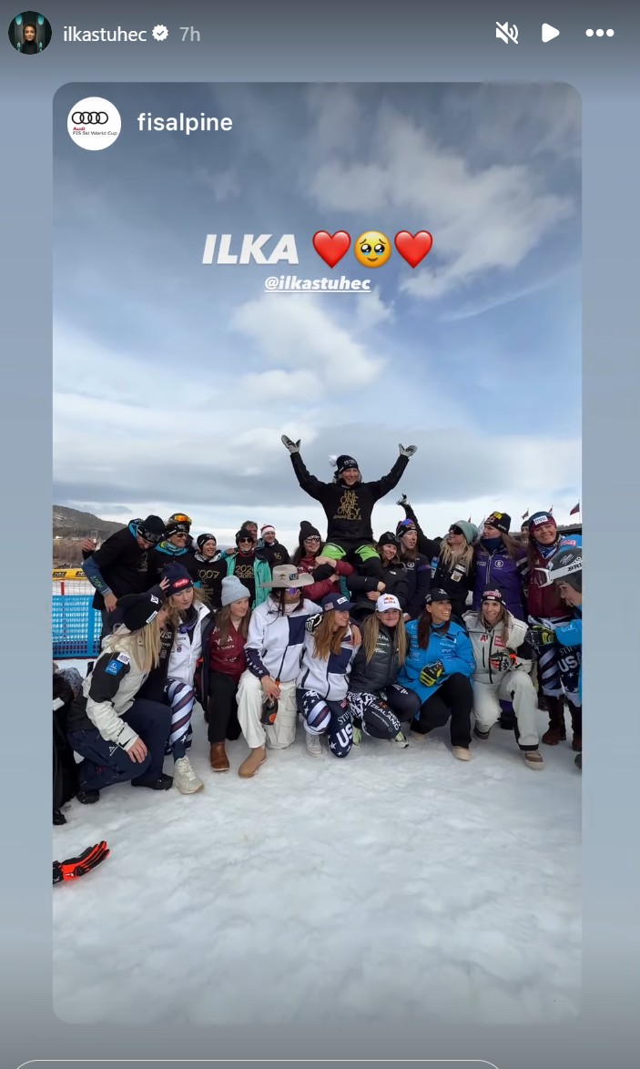 Ilka Štuhec se je poslovila
