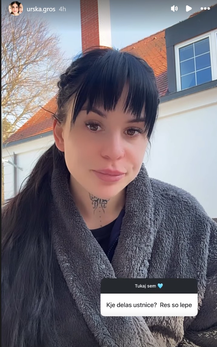 Urška Gros danes. Vir: Instagram