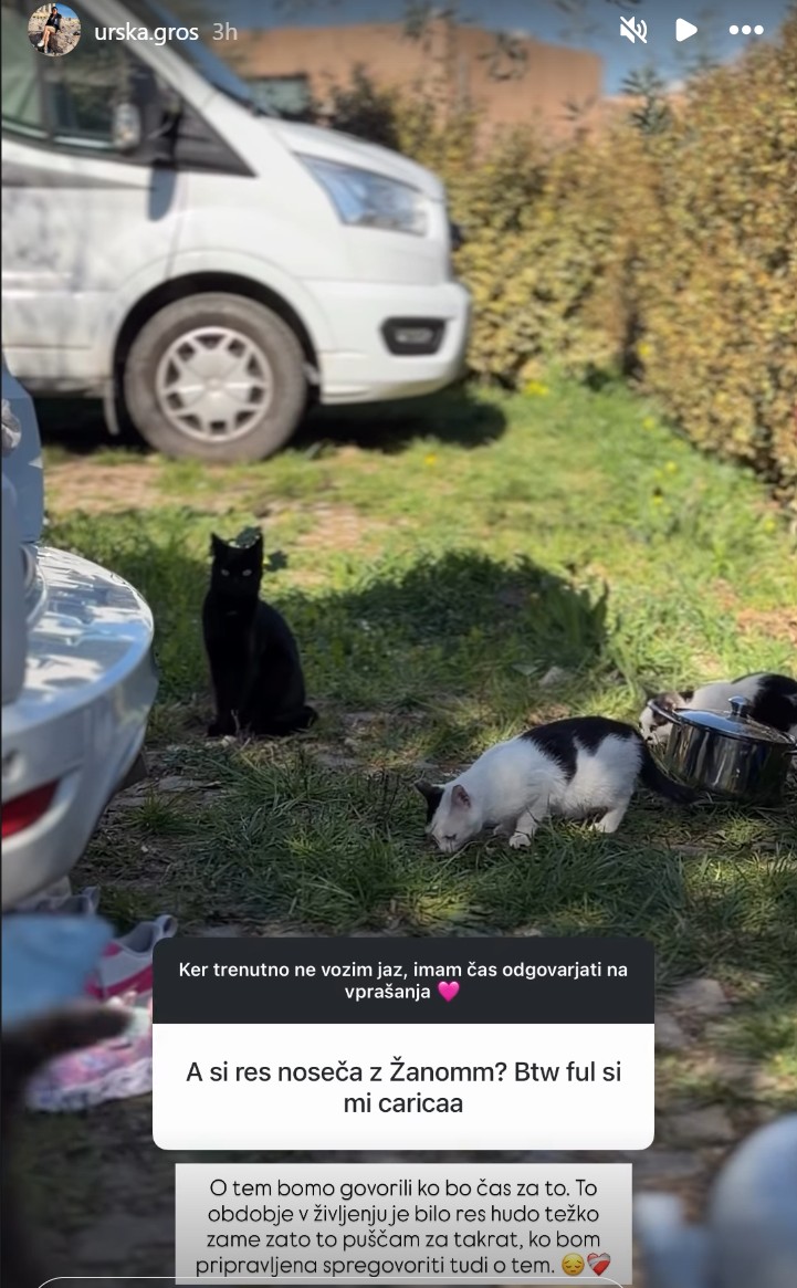 Urška o nosečnosti v Kmetiji. Vir: Instagram