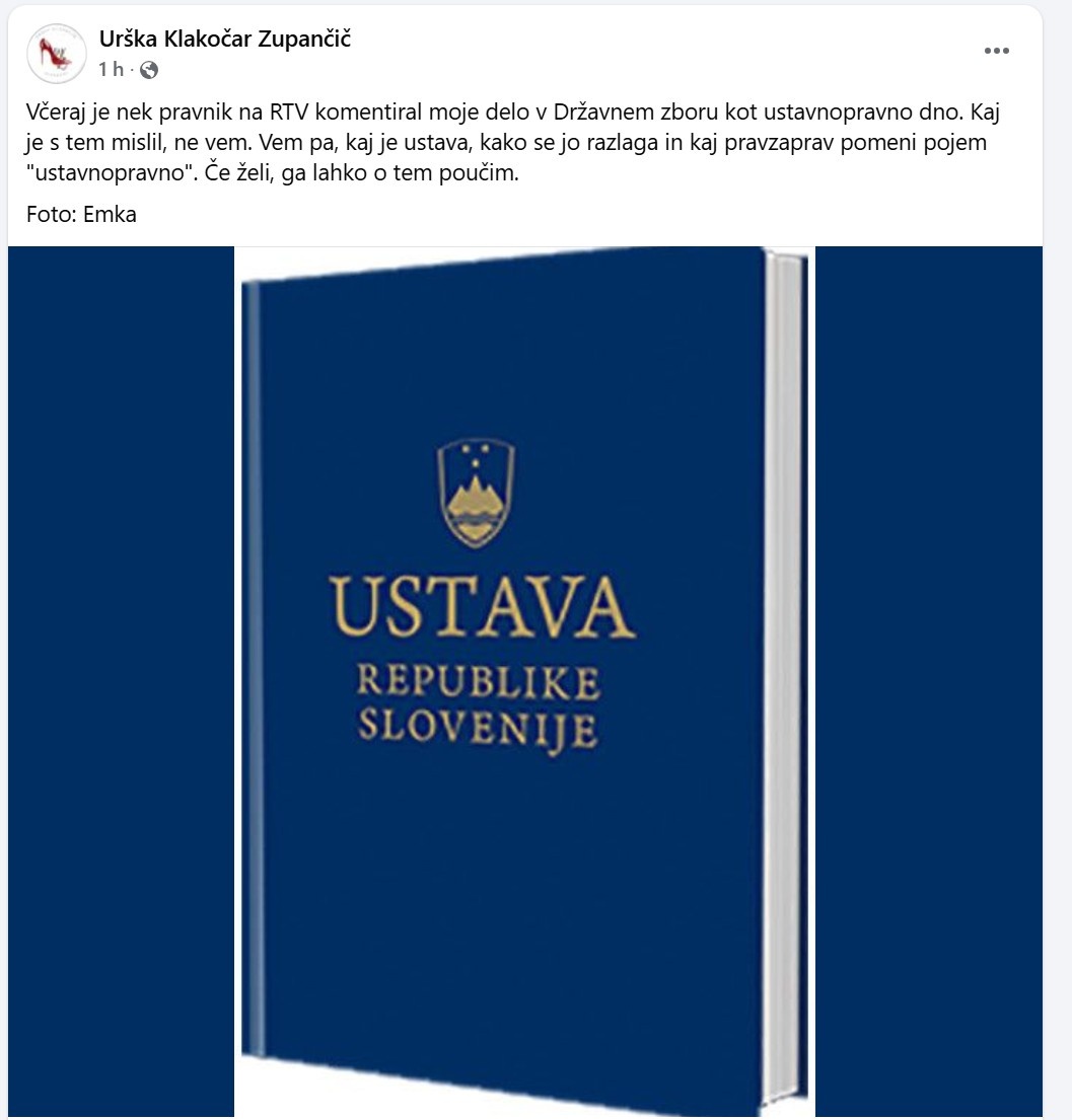 Urška je vrnila udarec