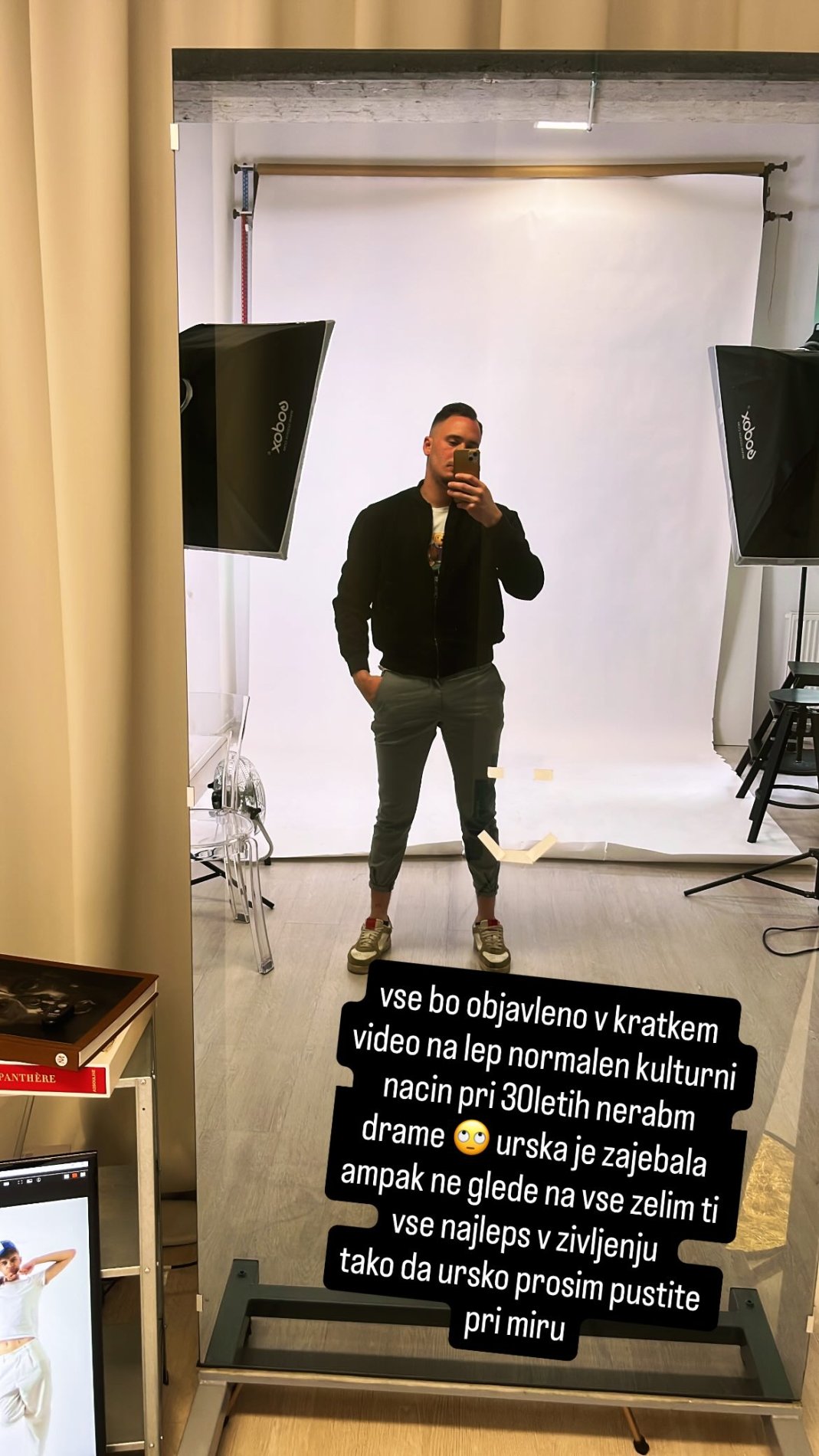 Žan prekinil molk. Vir: Instagram