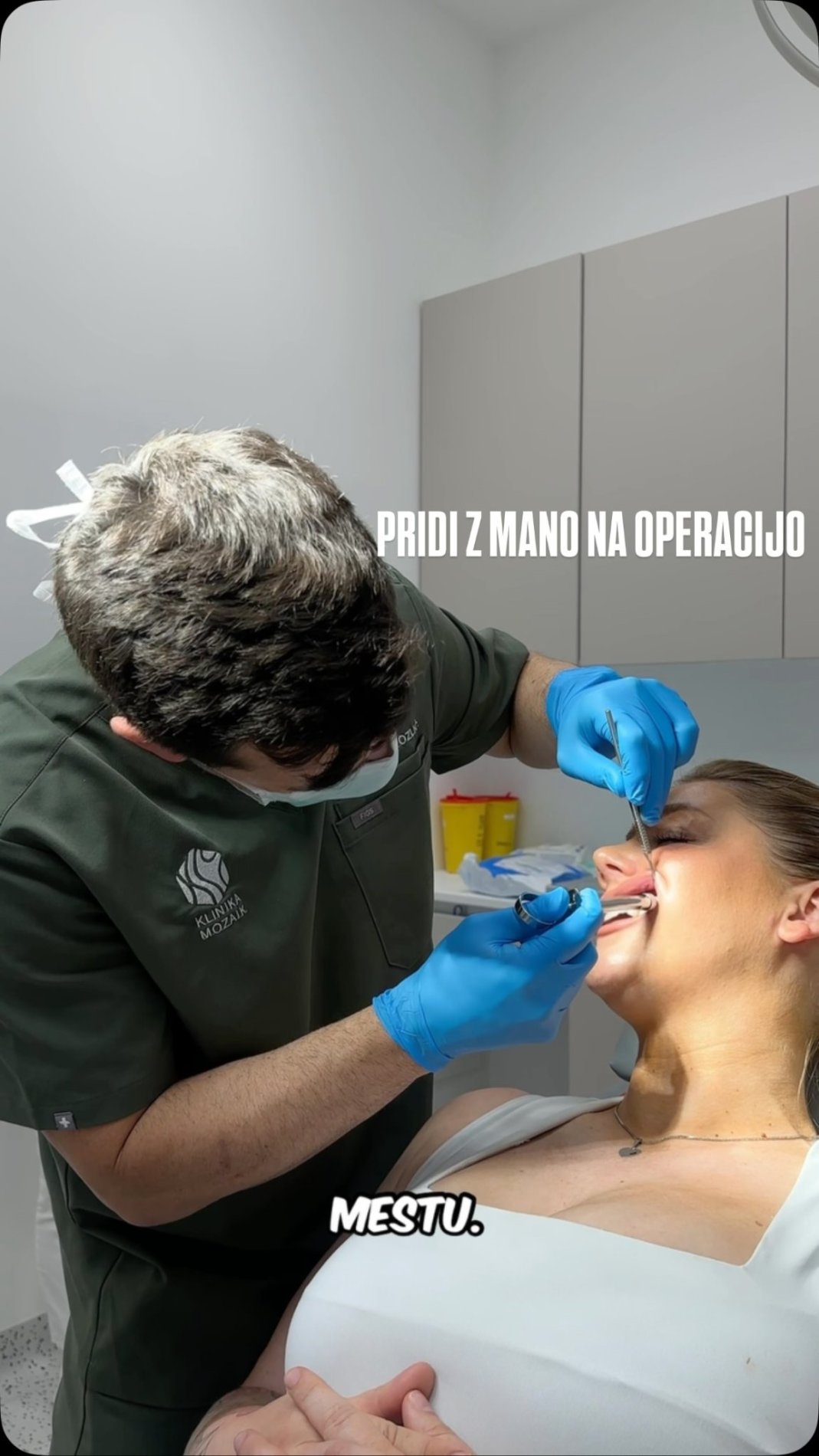 Indira Ekić po posegu.