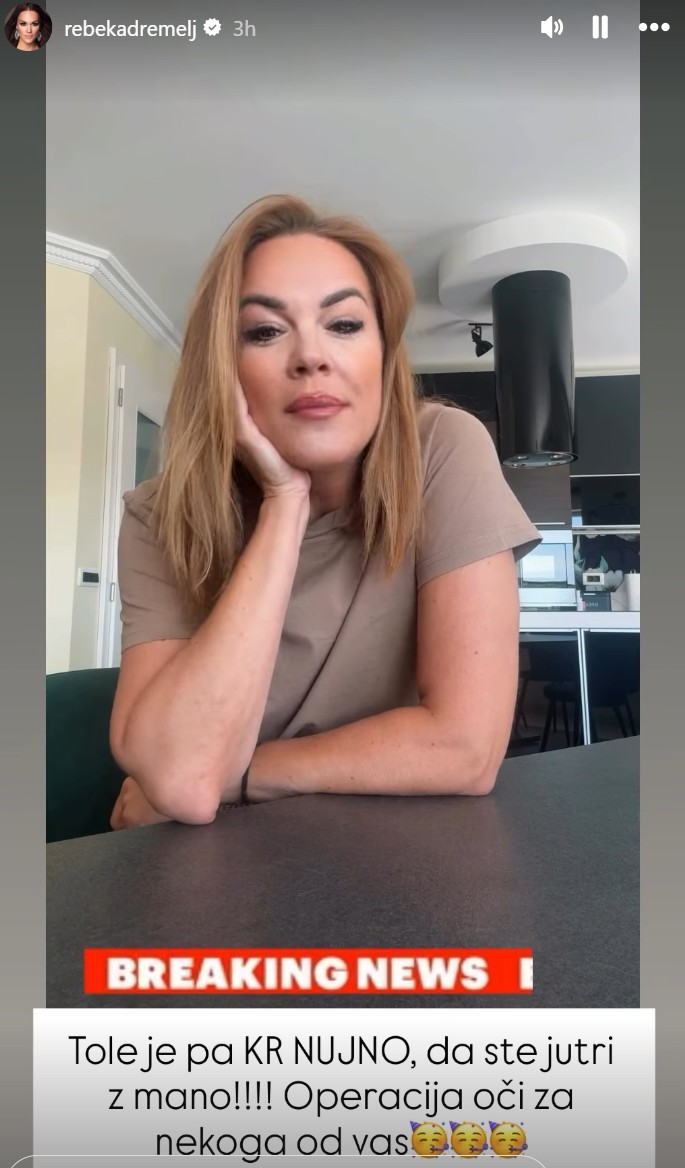 Rebeka Dremelj pripravlja nagradno igro