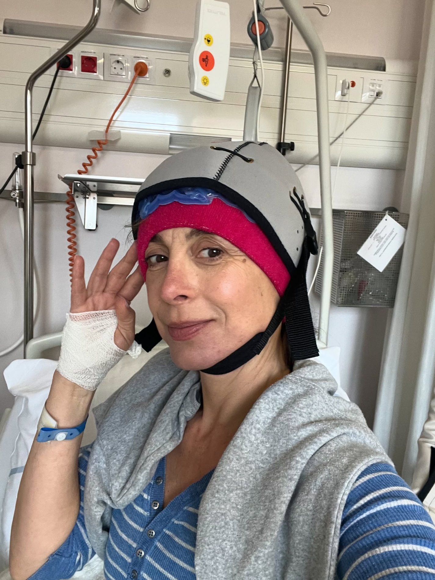 Tina Gorenjak med zdravljenjem