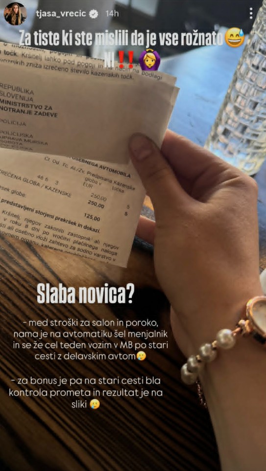 Tjaša je imela slab dan