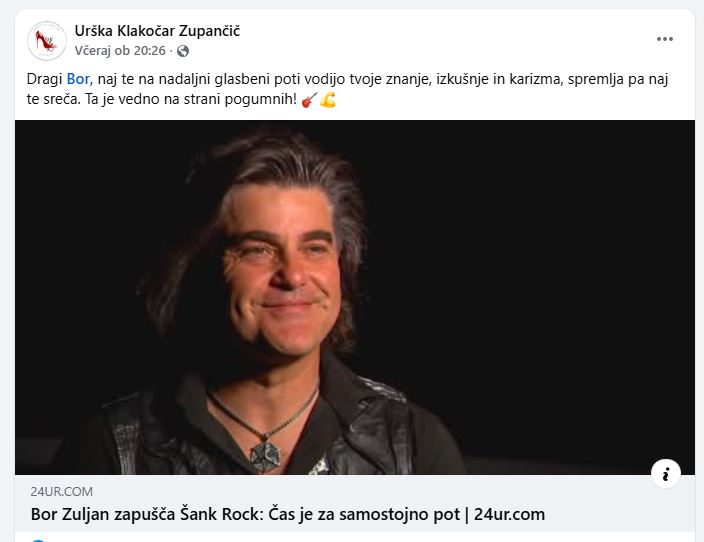 Urškin zapis, ki je zmeden. Vir: Facebook.com