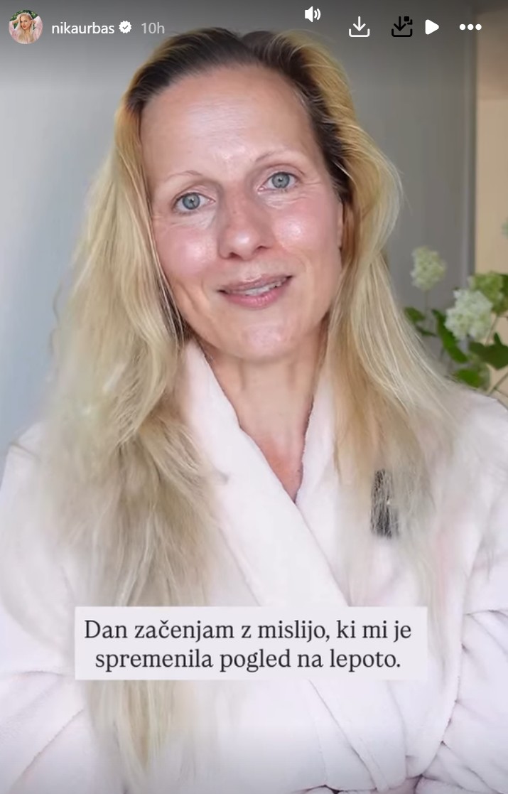 Nika Ambrožič Urbas brez ličil
