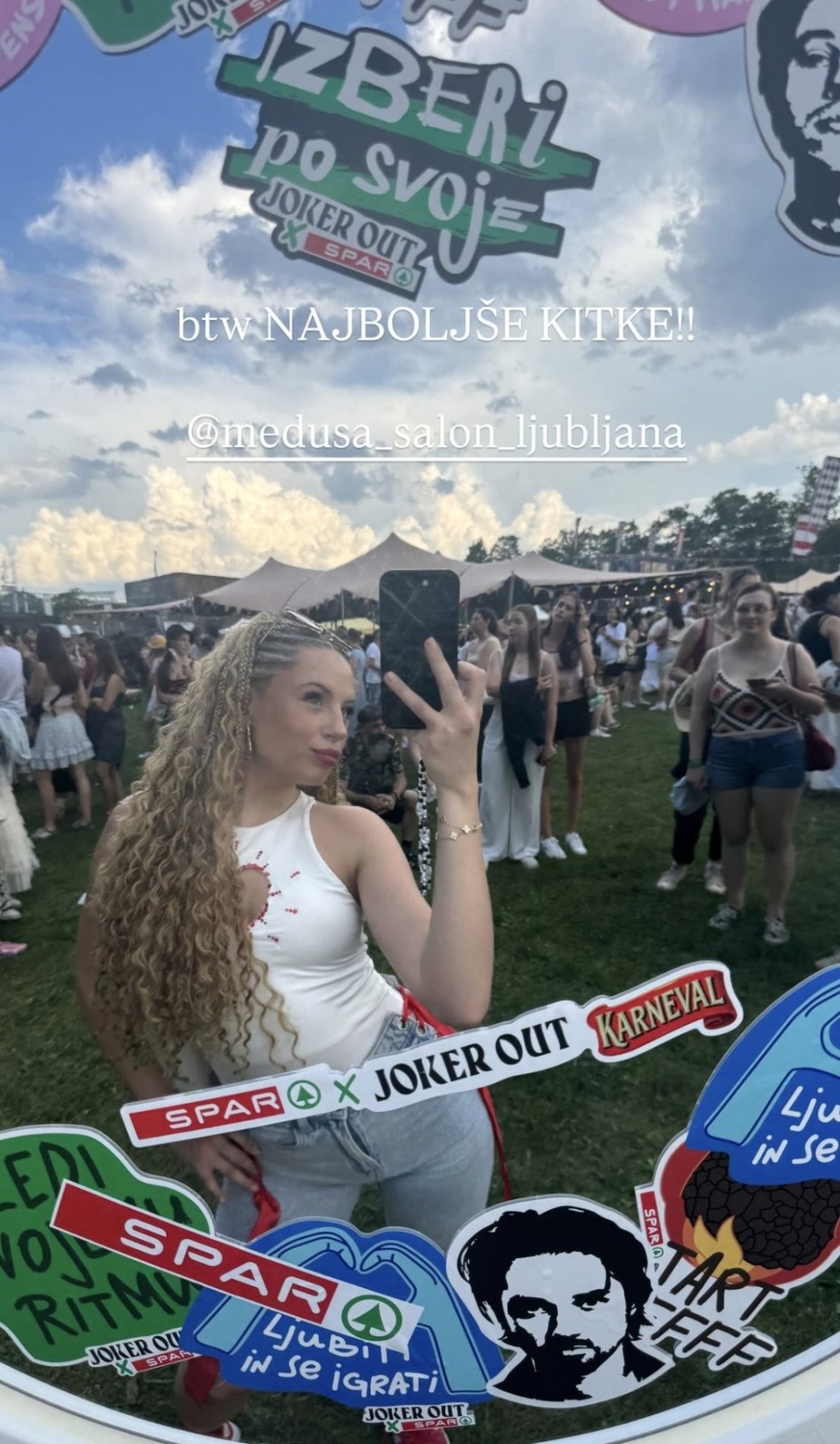 Nuša Šebjanič je v Sloveniji. Vir: Instagram