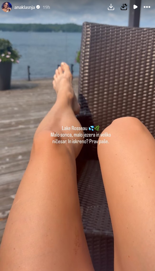 Ana Klašnja uživa