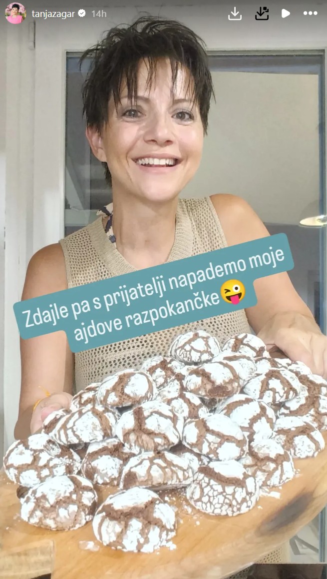 Razpokančki Tanje Žagar. Vir: Instagram