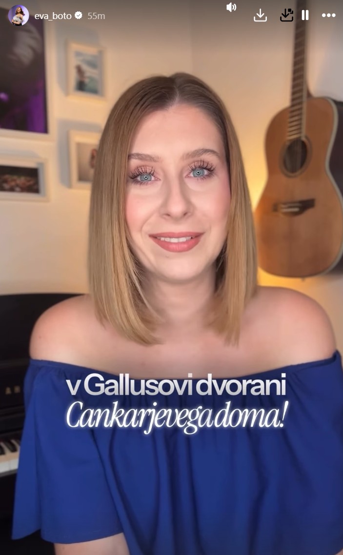 Eva Boto bo nastopila v Cankarjevem domu. Vir: Instagram