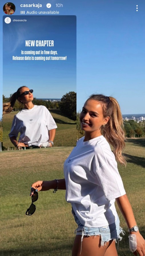 Kaja Casar napoveduje novo poglavje. Vir: Instagram