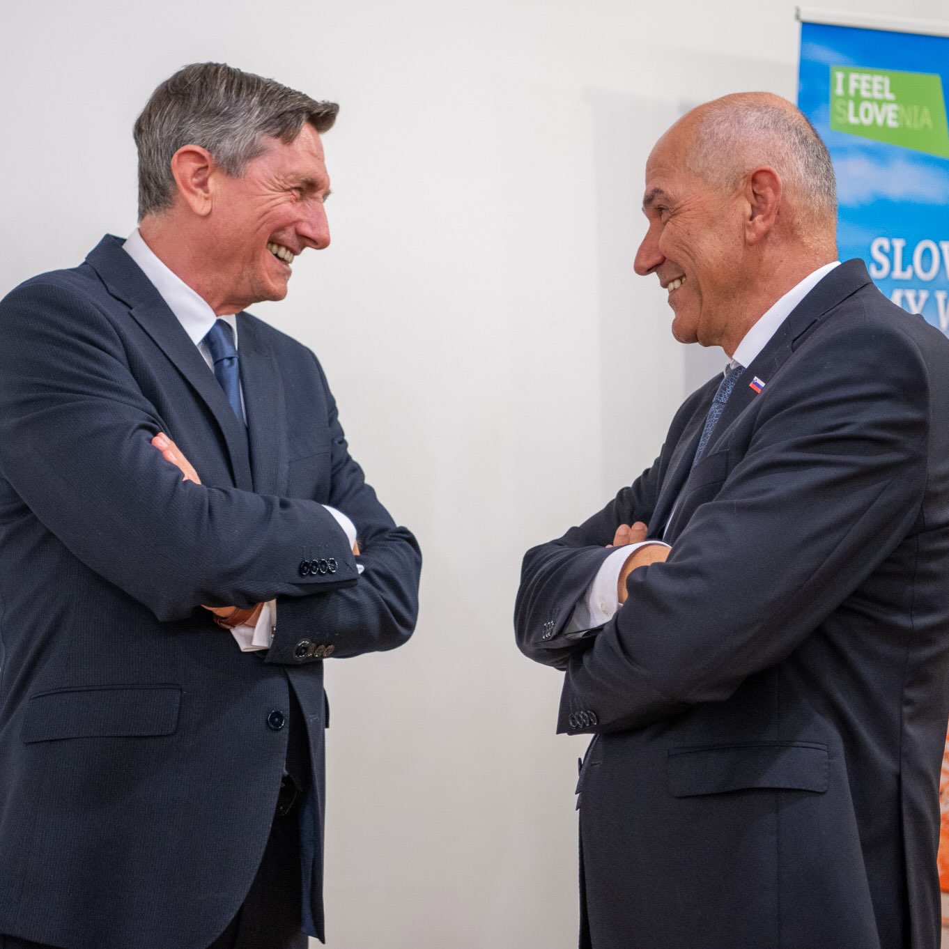 Janša in Pahor skupaj. Vir: Instagram