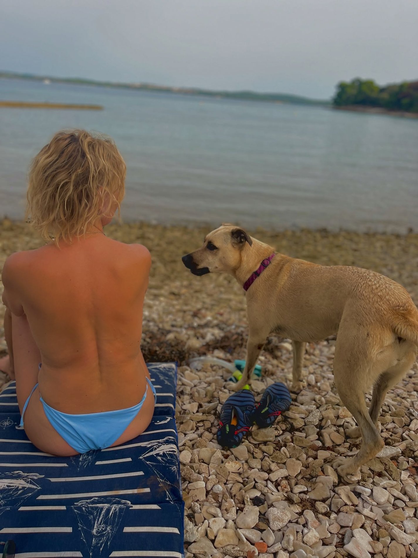 Tanja Ribič in njena psička. Vir: Instagram