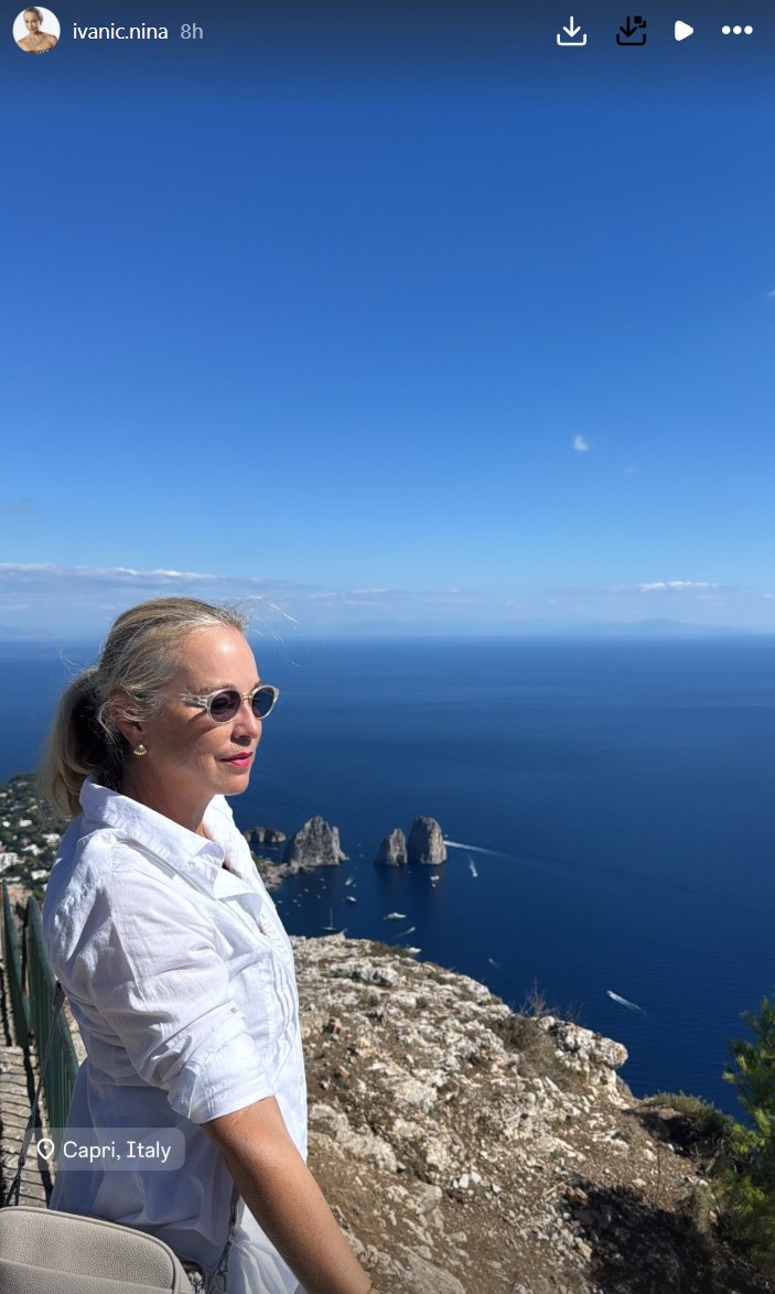 Nina Ivanič uživa. Vir: Instagram