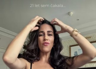 Tina Gaber je delila sliko svojega večera z Bradom Pittom